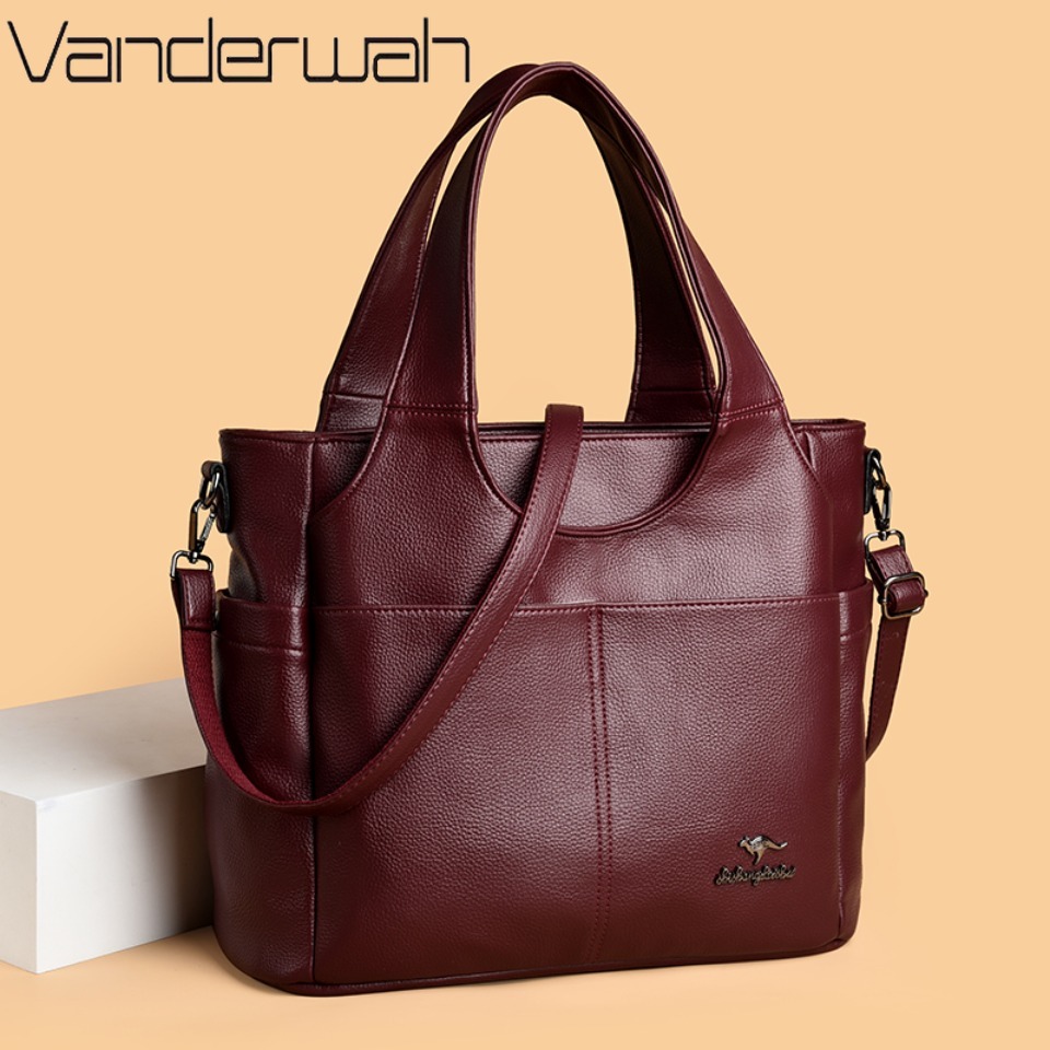 Women Bags Polene - Soft Leather Tote Bag 3 Main
