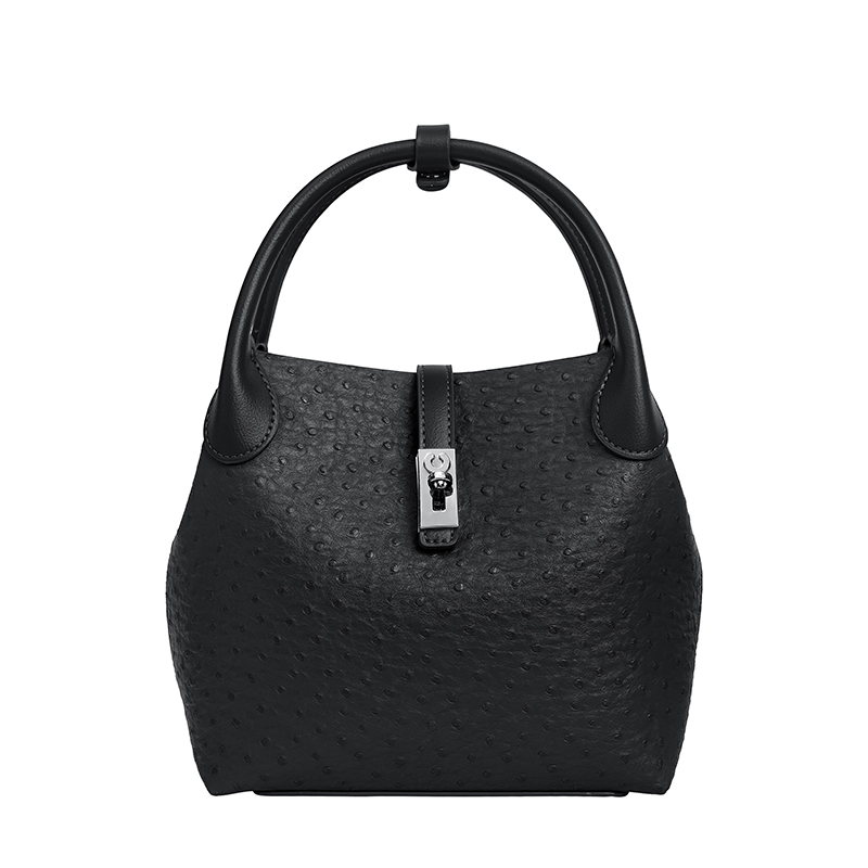 Women Hand Bags Sale - 2026 New Elegant Black Leather Bucket