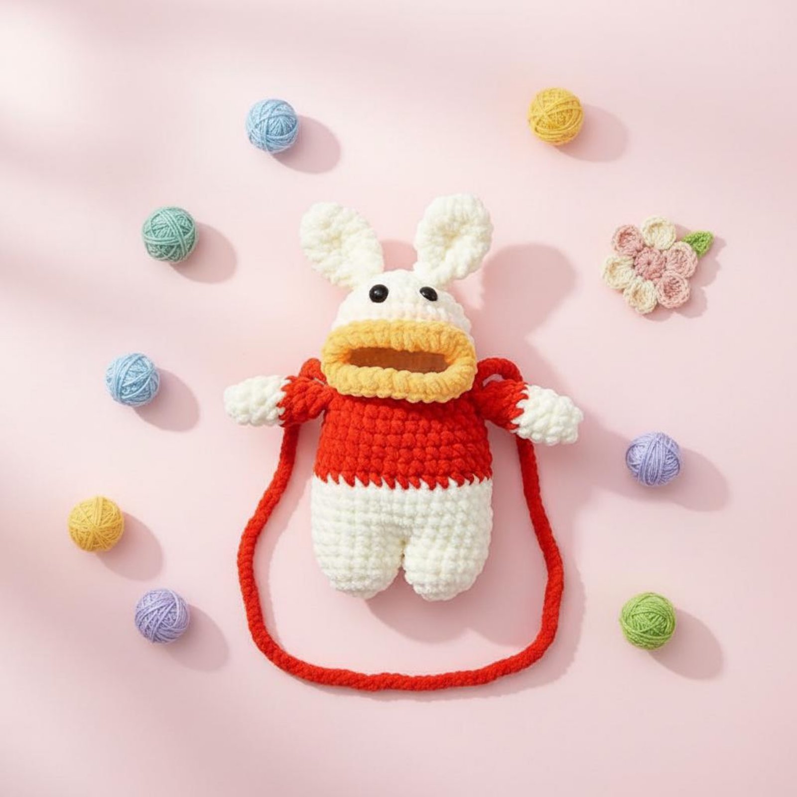 Women Bags Accessories - Crochet Frog Phone Bag Crocheted Handmade