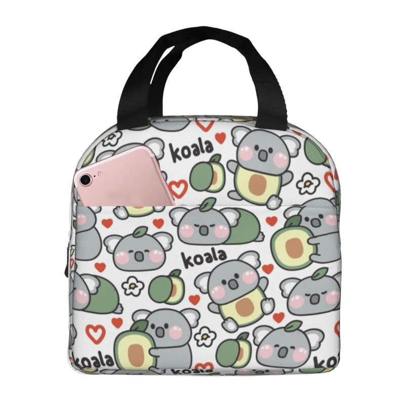 Women Bags Australia - Koala Bear In Avocado Lunch Box