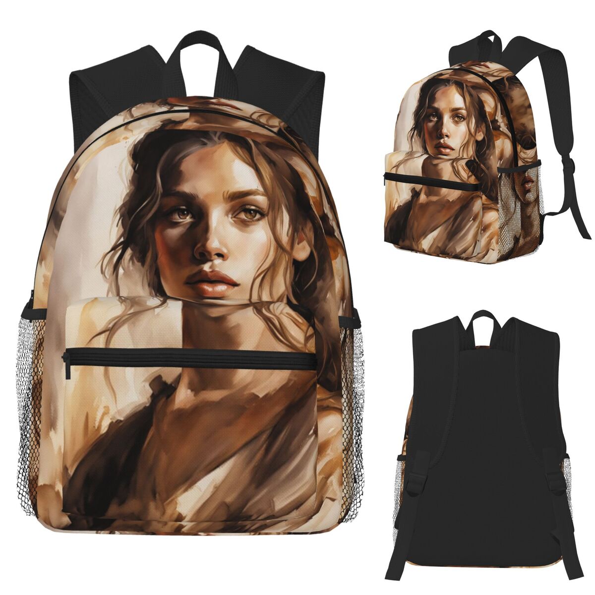 Women Bags Next - Girl Next Door Watercolor Painting Student