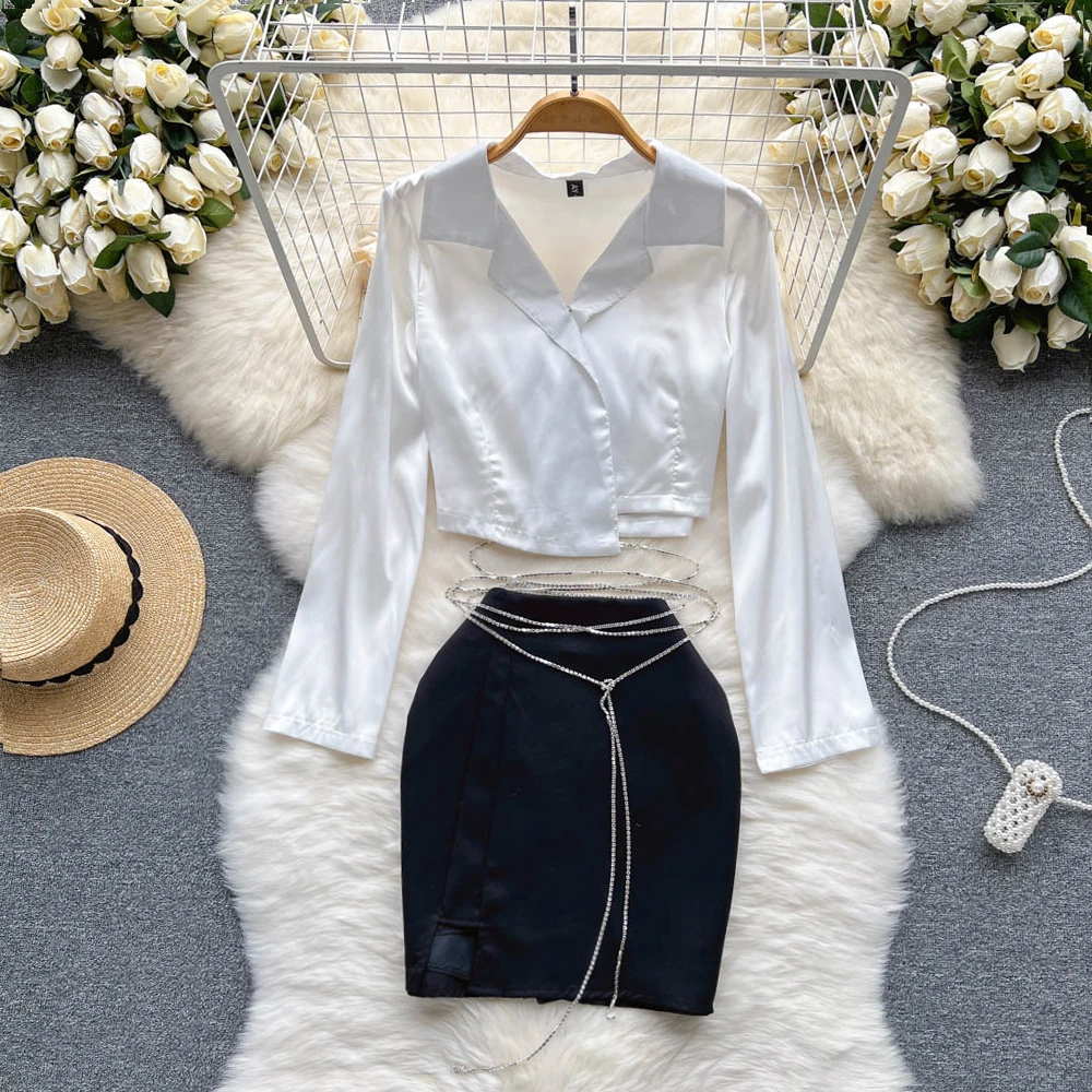 Women Bags For Office - Fashion 2 Pieces SET Outfits Elegant