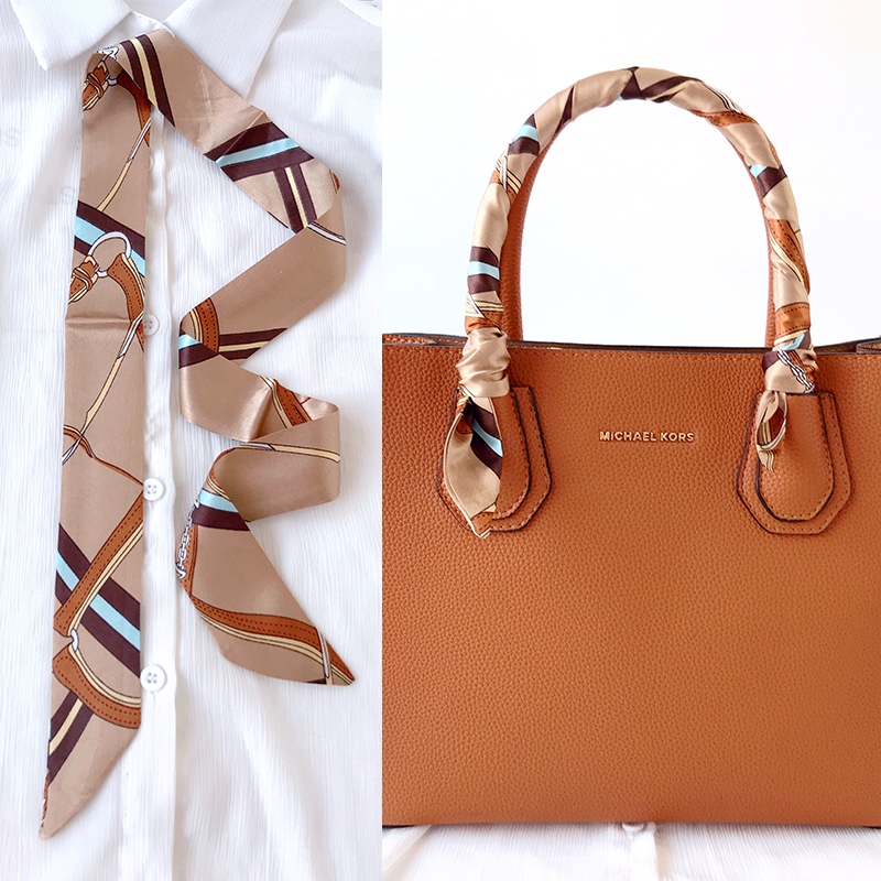 Women Bags Polene - Woman Skinny Silk Scarf 90cm*4cm Long