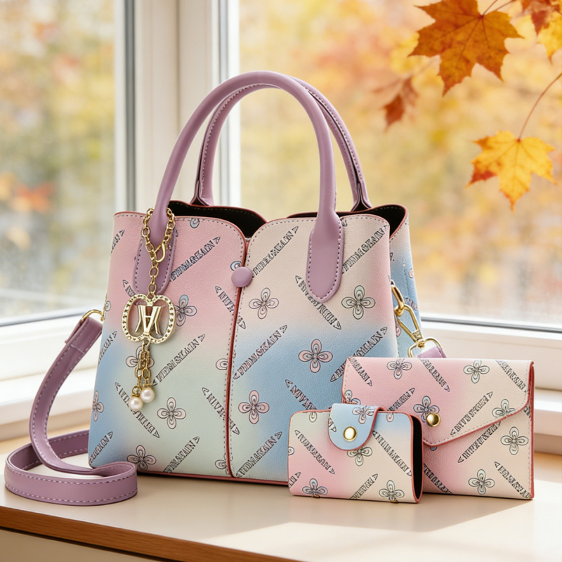 Women'S Crossbody Bags - Gradient Women's Three-piece Set Bag, Women's