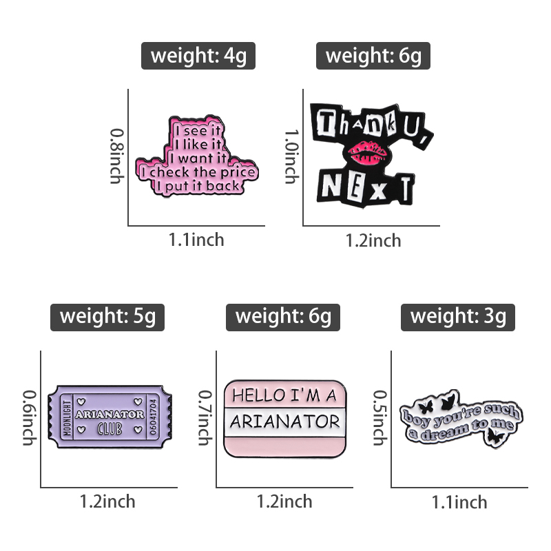Thank U Next Enamel Pins Cute  - огляд і ціна Women Bags Next