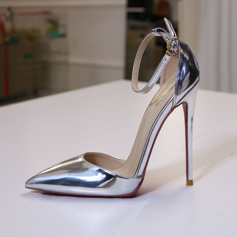 New silver striped high heels  - огляд і ціна Women Bags For Office