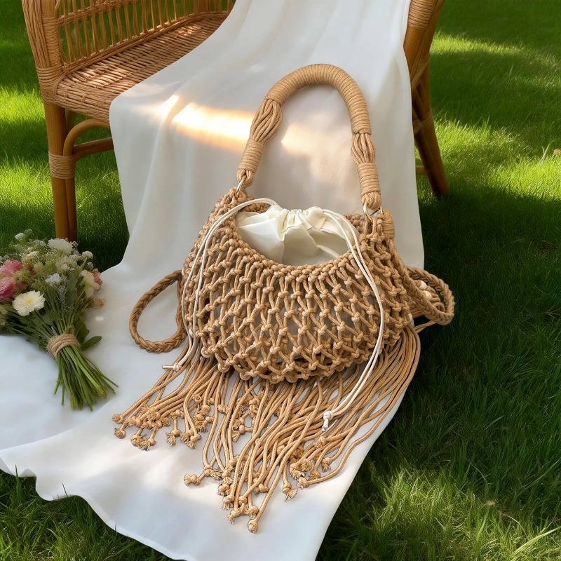 Summer Bohemian Macrame Tassel - огляд і ціна Women Hand Bags Sale