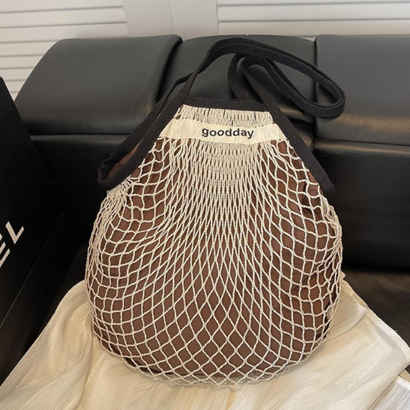 Large Capacity Mesh Tote Bag,  - огляд і ціна Crochet Market Bag