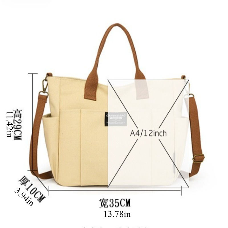Large Canvas Tote Bag for Wome - огляд і ціна Women Bags Work