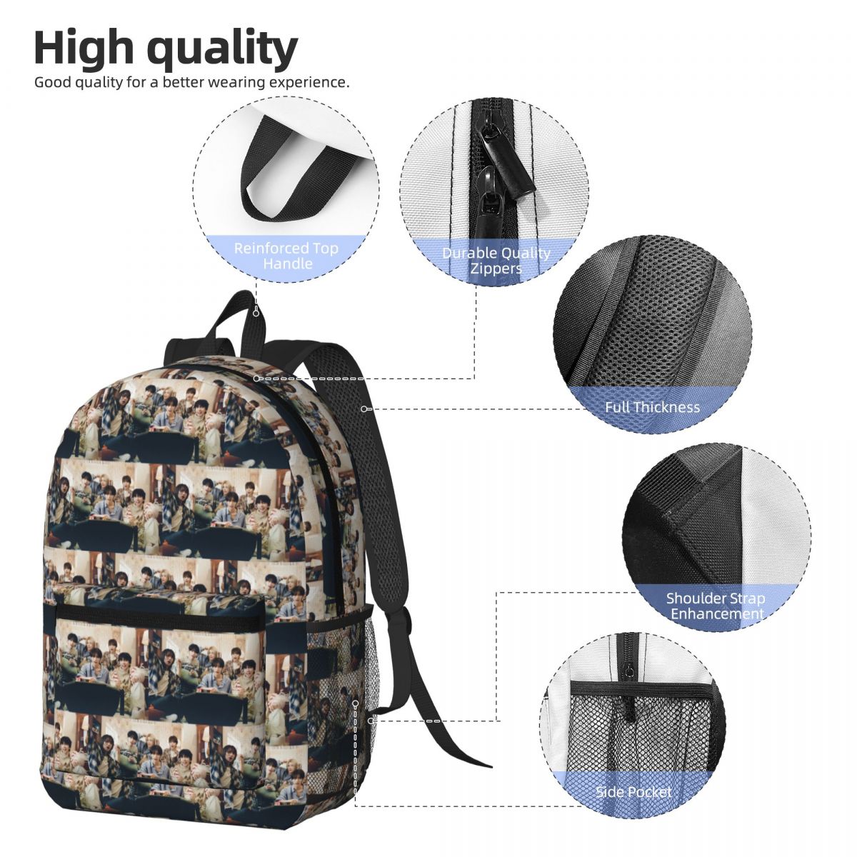 Boy Next Door KPOP Backpack Da - огляд і ціна Women Bags Next