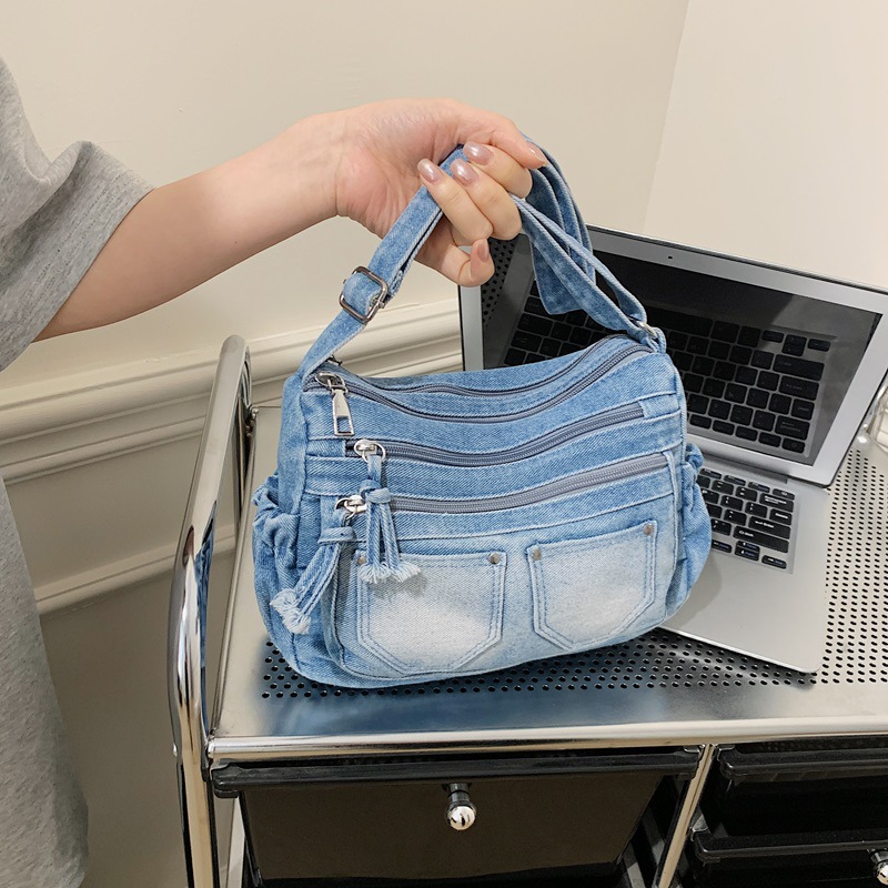 Korean Fashion Washed Denim Co - огляд і ціна Women'S Kipling Bags