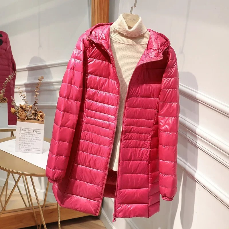Female Long Down Jacket Light  - огляд і ціна Women Bags For Office
