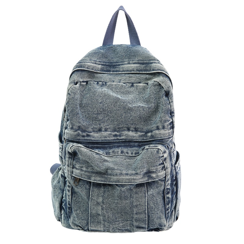 Retro denim backpack large cap - огляд і ціна Women'S Kipling Bags