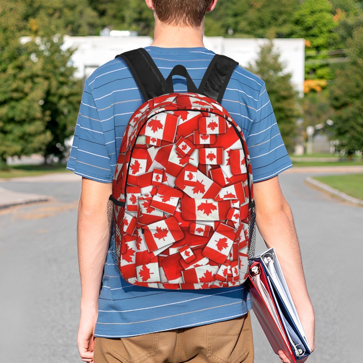 Canada Flag Pattern Backpack H - огляд і ціна Women Bags Canada Sale