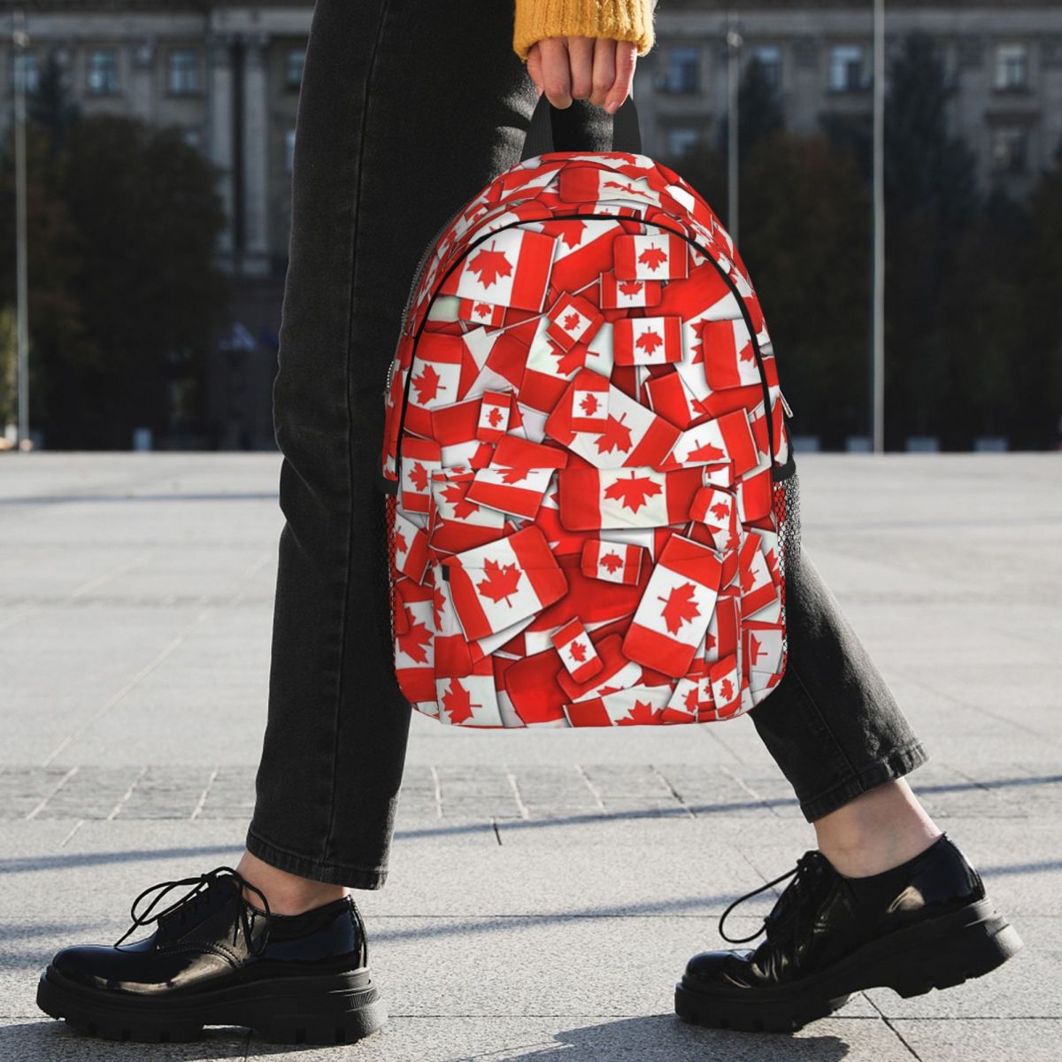 Canada Flag Pattern Backpack H - огляд і ціна Women Bags Canada Sale