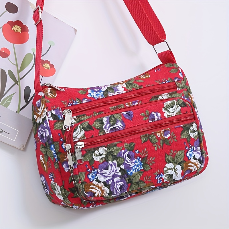 Stylish Floral Crossbody Bag,  - огляд і ціна Women Bags Zip