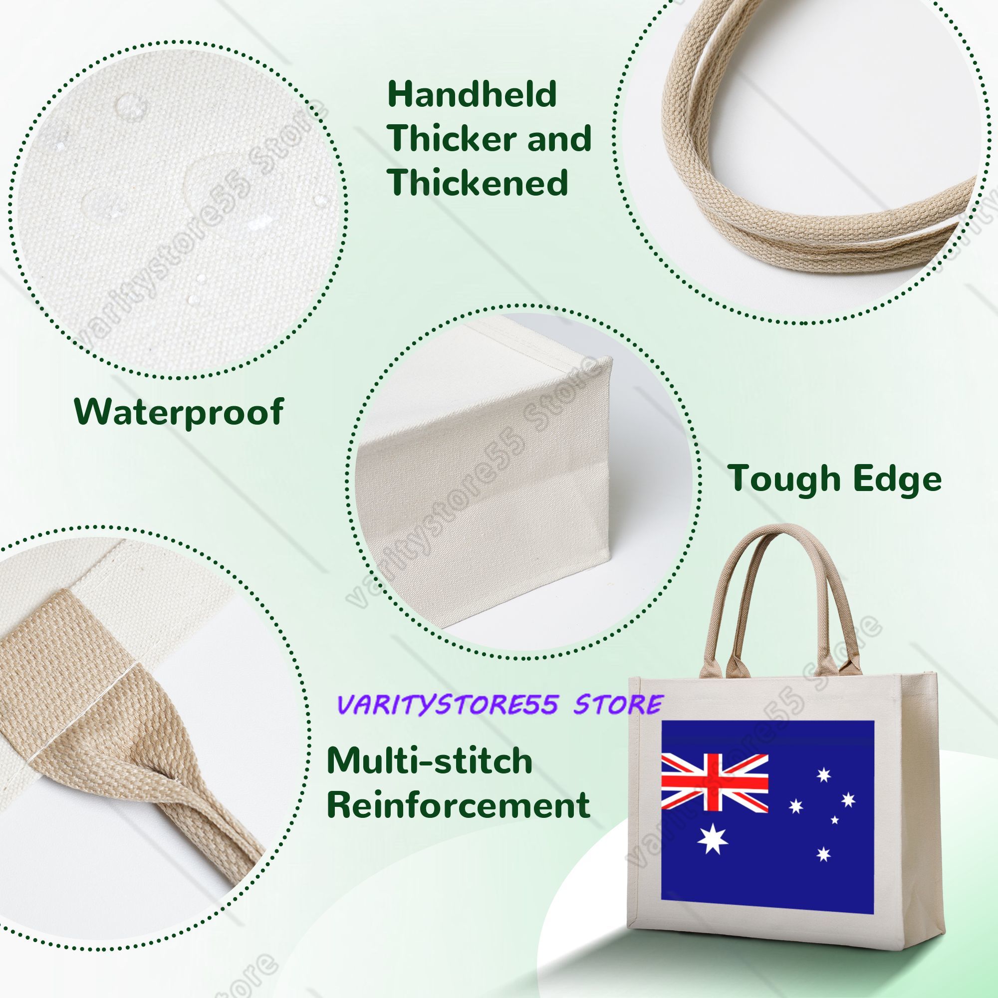 Australia Flag Grocery Tote Sh - огляд і ціна Women Bags Australia