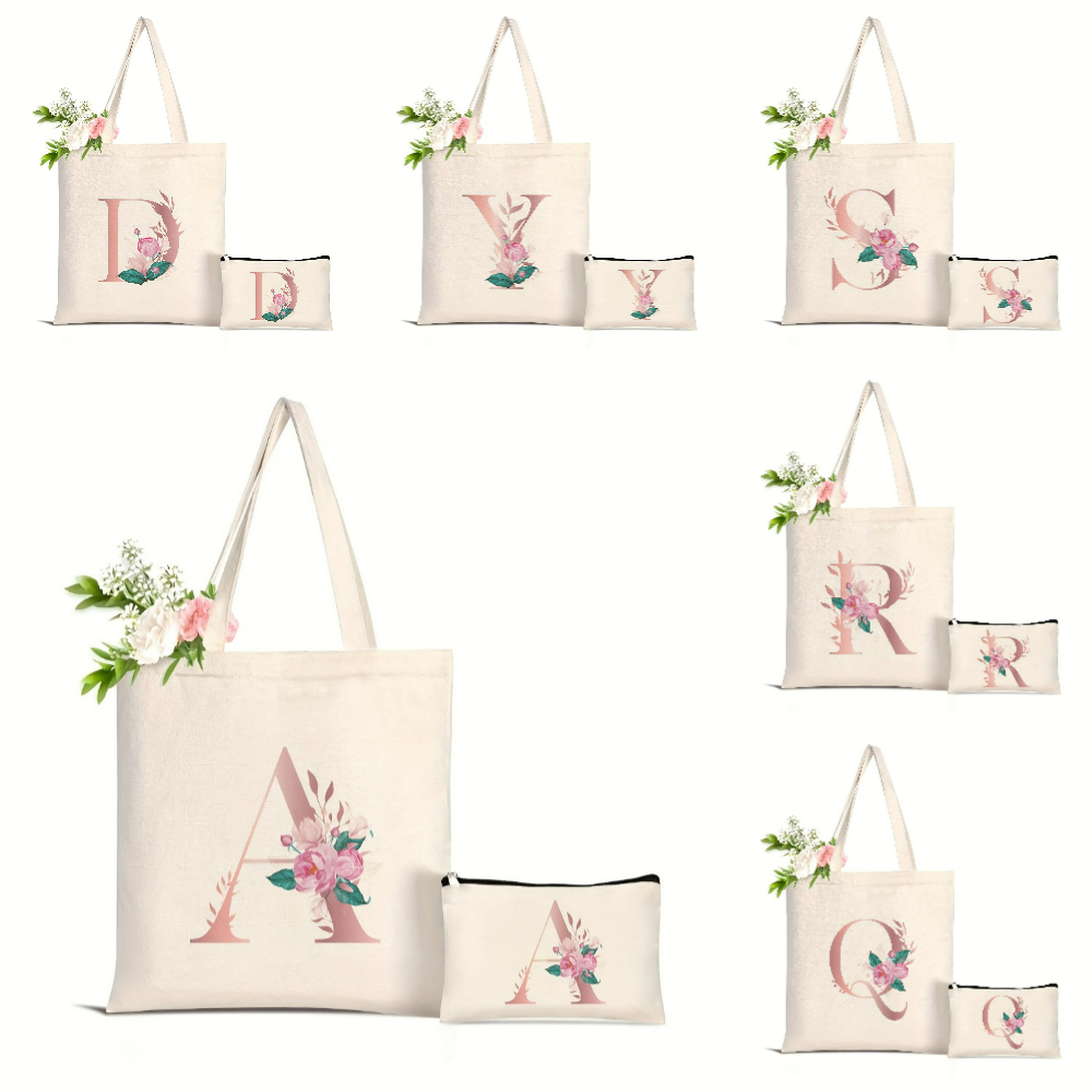 1pc Floral Love Letter Print T - огляд і ціна Women'S Tote Bags Designer