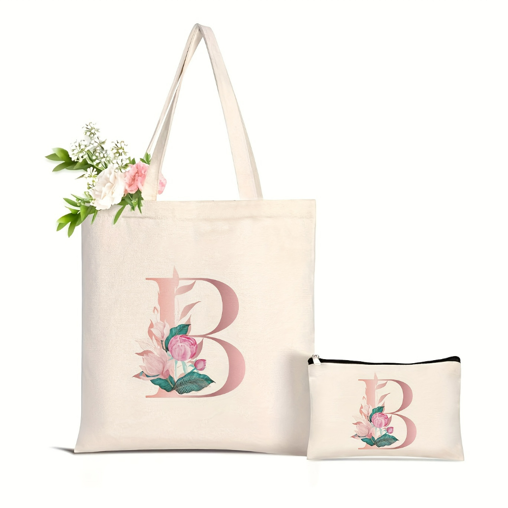 1pc Floral Love Letter Print T - огляд і ціна Women'S Tote Bags Designer