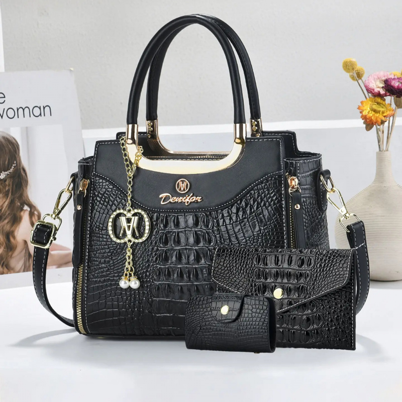 Women's Crocodile Texture Hand - огляд і ціна Women'S Crossbody Bags