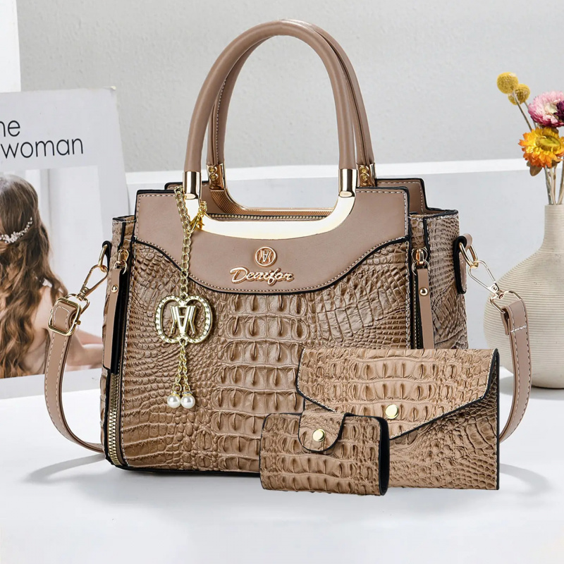 Women's Crocodile Texture Hand - огляд і ціна Women'S Crossbody Bags
