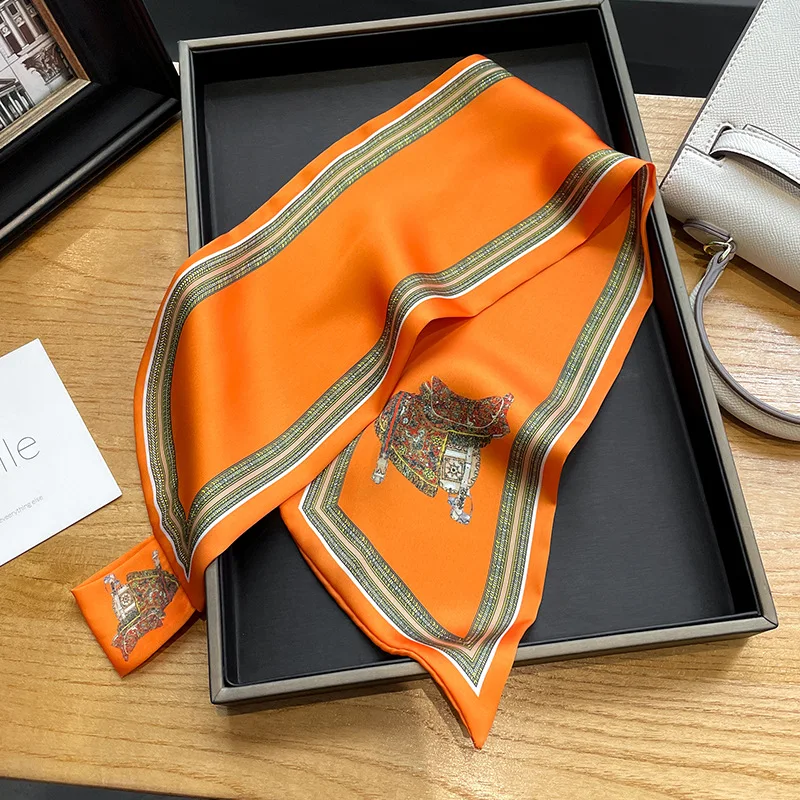 Retro Print Skinny Silk Scarfs - огляд і ціна Women Bags For Office