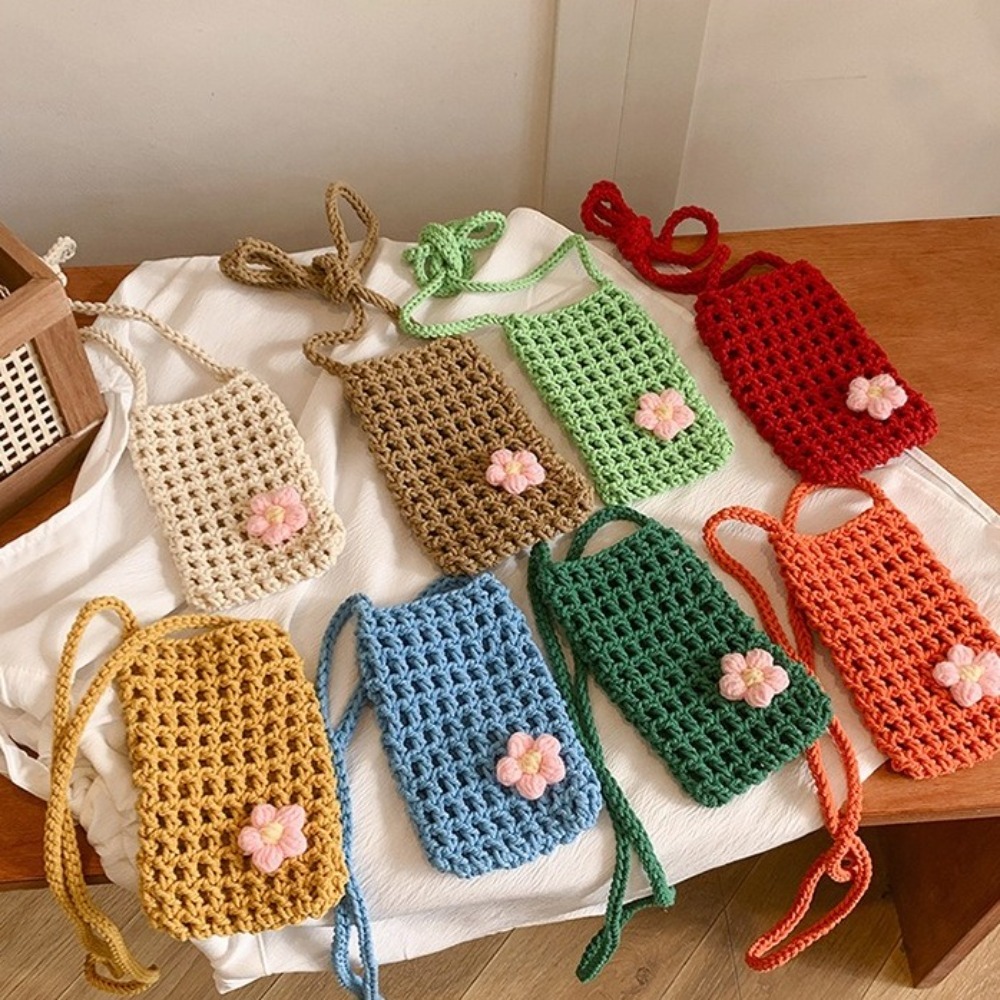 Sweet Flower Weaving Crossbody - огляд і ціна Crochet Market Bag