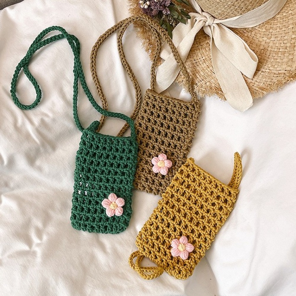 Sweet Flower Weaving Crossbody - огляд і ціна Crochet Market Bag