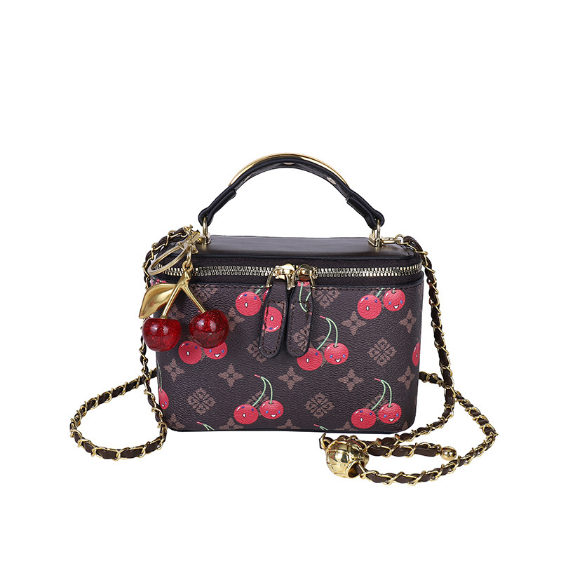 Cherry print mini square box b - огляд і ціна Women'S Kipling Bags