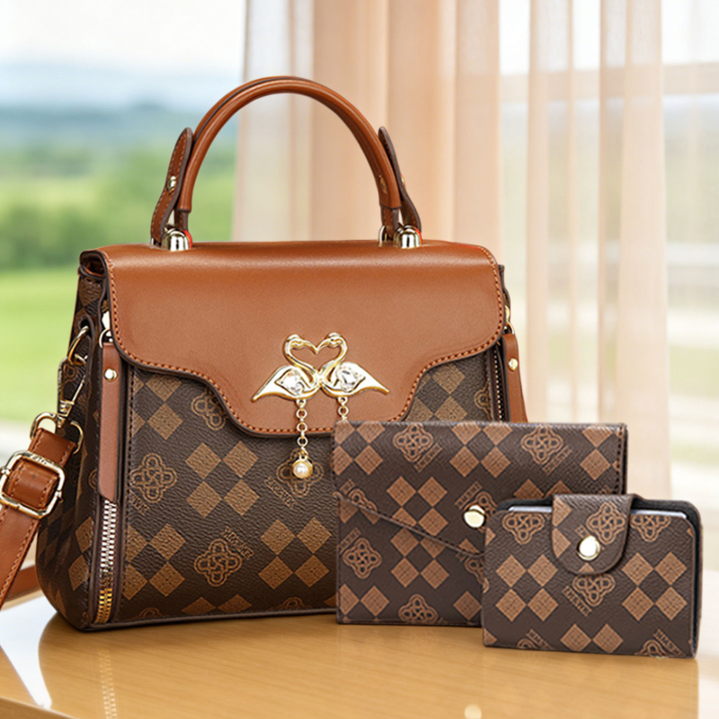 3-piece women's bag set, light - огляд і ціна Women'S Crossbody Bags