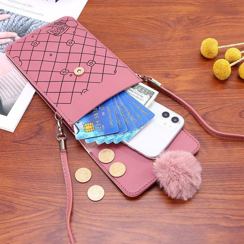Cute Cartoon Pattern Touch-Scr - огляд і ціна Women Bags Leather