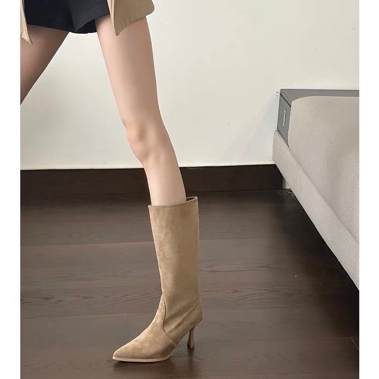 Cow Suede Mid-calf Modern Boot - огляд і ціна Women Bags Zip