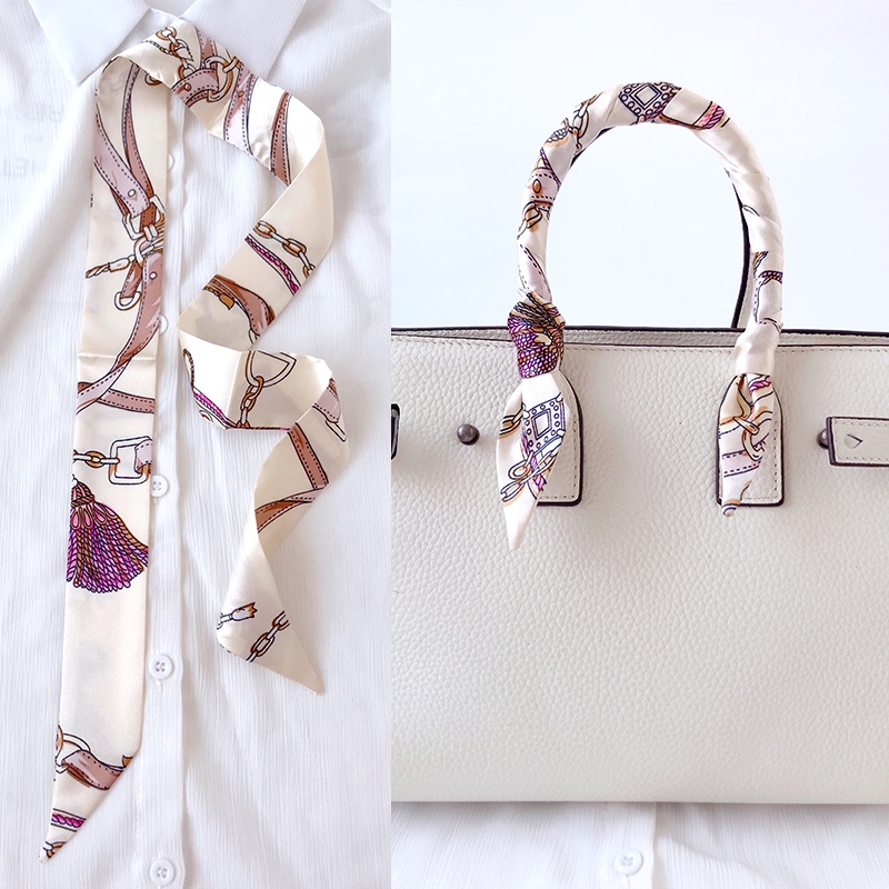 Woman Skinny Silk Scarf 90cm*4 - огляд і ціна Women Bags Polene
