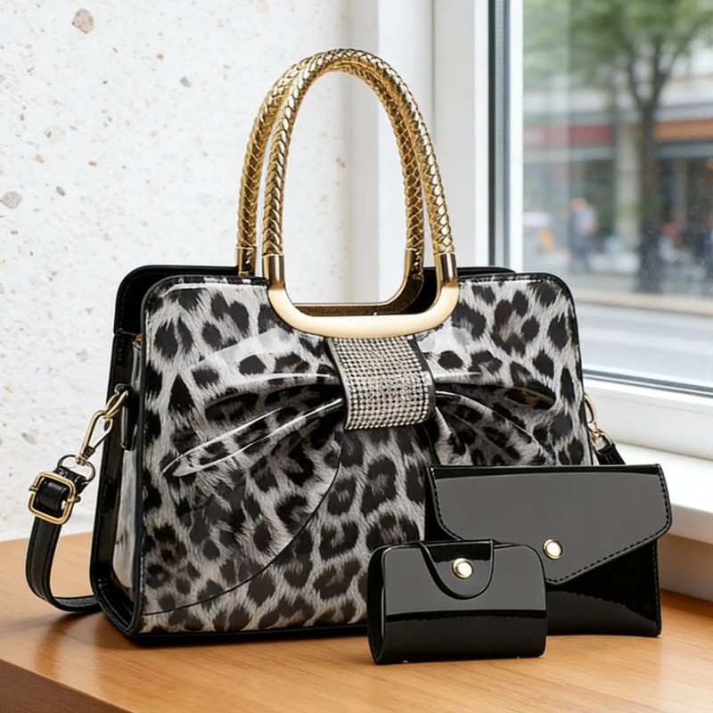 Butterfly Knot Leopard Print W - огляд і ціна Women'S Crossbody Bags